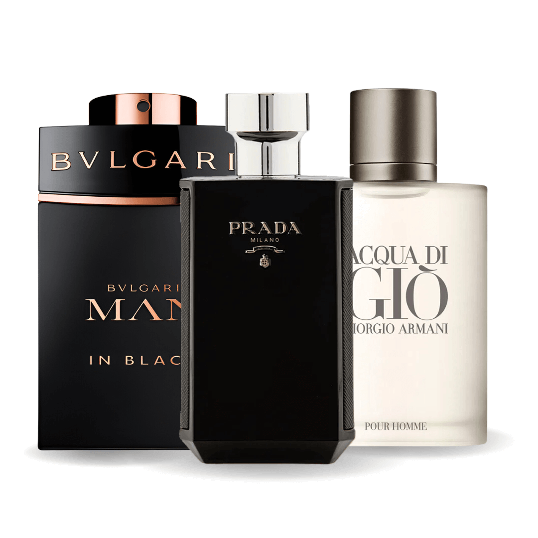 Sada 3 Parfémů -  Bvlgari In Black, Giorgio Armani Acqua Di Gio, L'Homme Prada Intense 100ml