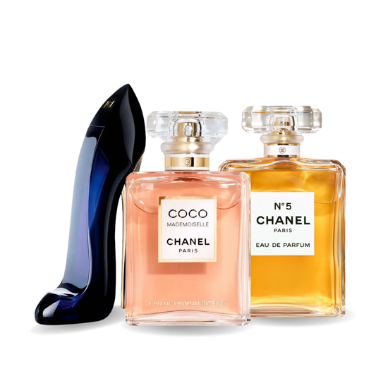 Sada 3 Parfémů GOOD GIRL, COCO MADEMOISELLE e Chanel Nº5 100ml.
