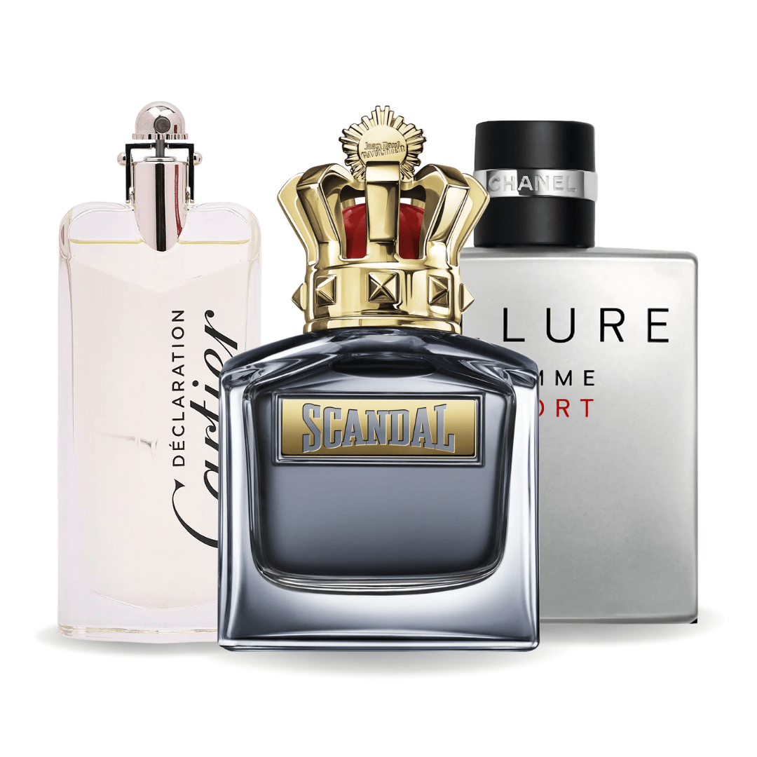 Sada 3 Parfémů Allure Homme Sport, Jean Paul Gaultier Scandal, Cartier Declaration 100ml