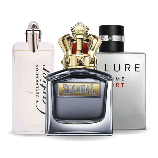 Sada 3 Parfémů Allure Homme Sport, Jean Paul Gaultier Scandal, Cartier Declaration 100ml