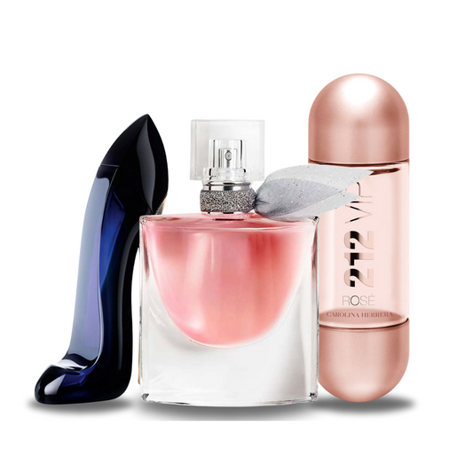 Sada 3 Parfémů -  GOOD GIRL, LA VIE EST BELLE e 212 VIP ROSÉ 100 ml
