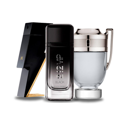 Sada 3 Parfémů BAD BOY, 212 VIP BLACK e INVICTUS 100 ml