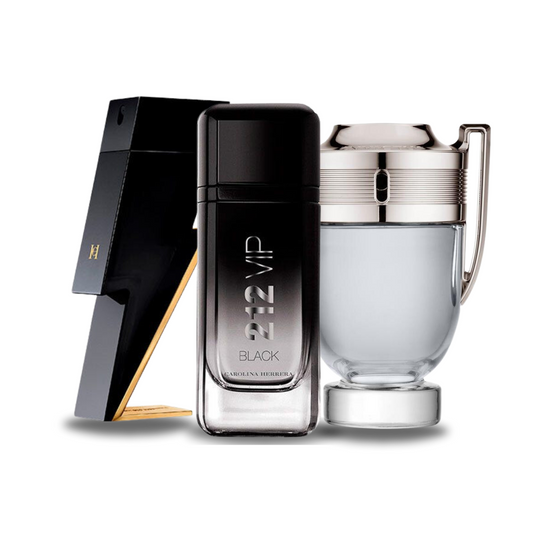 Sada 3 Parfémů BAD BOY, 212 VIP BLACK e INVICTUS 100 ml