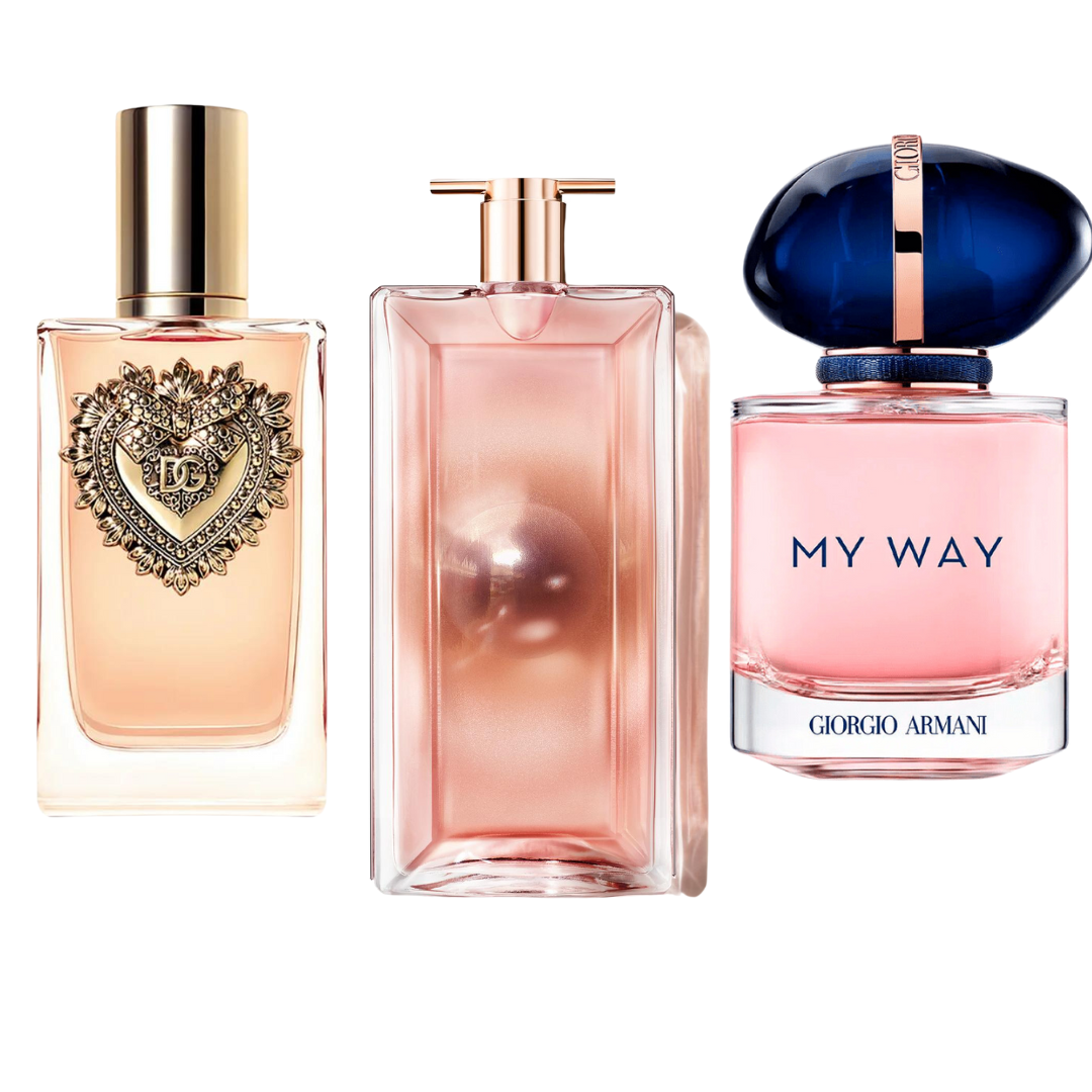 Sada 3 Parfémů -  Dolce & Gabbana Devotion, My Way Giorgio Armani, Lancôme Idôle 100ml